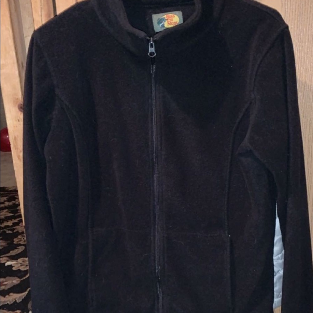Black Bass Pro Zip Up Fleece Jacket